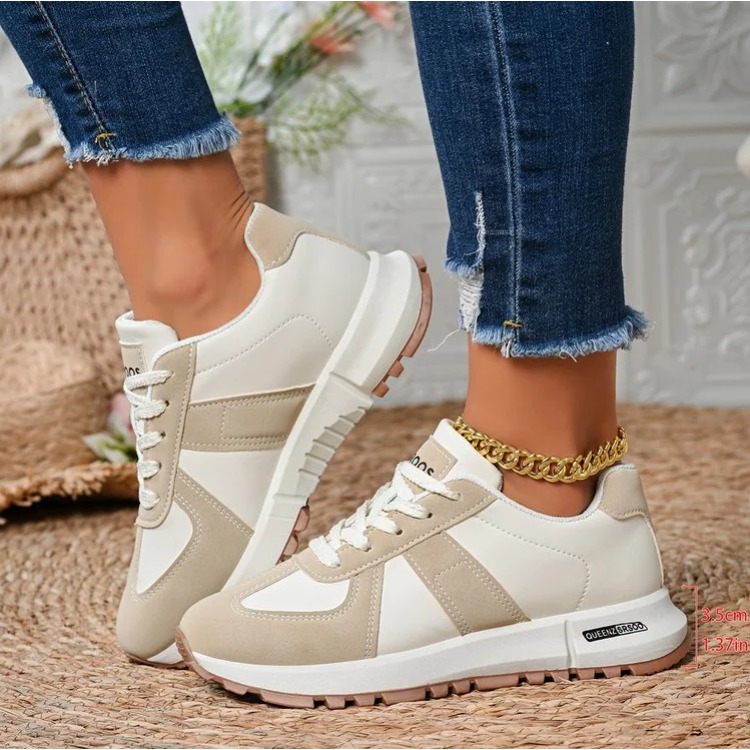 Women'S Yellow Fashion Sneakers - Fashion Striped Women's Lightweight Sneakers Soft