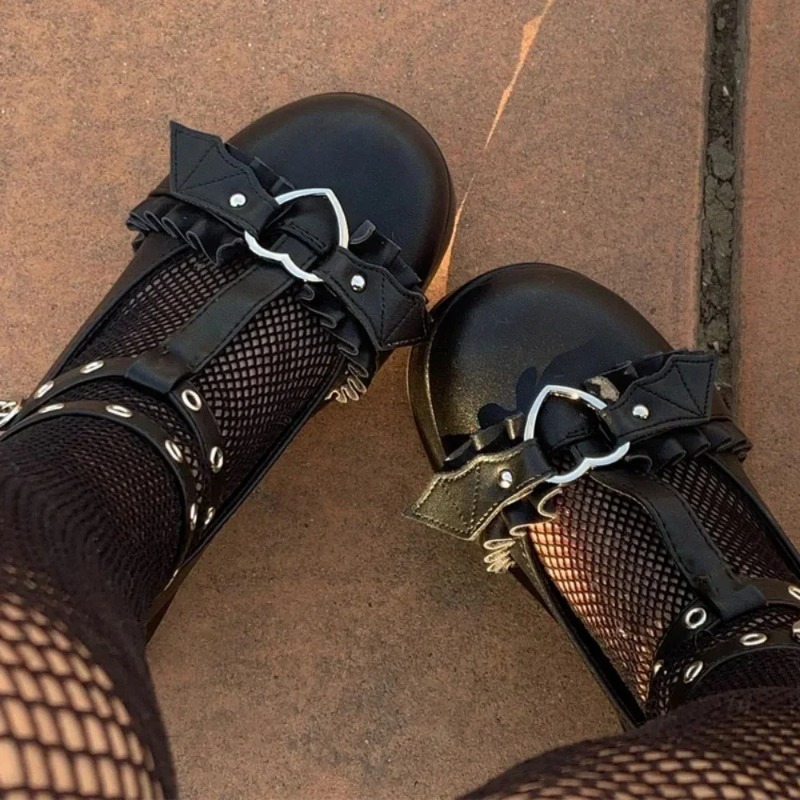 Women'S Fashion Walking Shoes - New Sweet Heart Buckle Wedges Mary