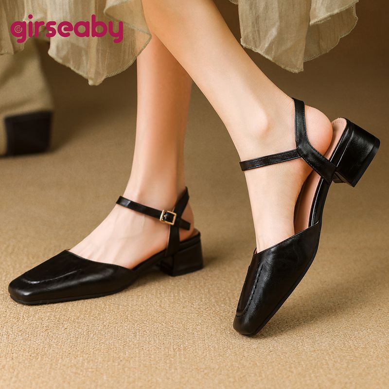 Women'S Fashion For Summer 2025 - Girseaby 2025 Female Sandals Square Toe