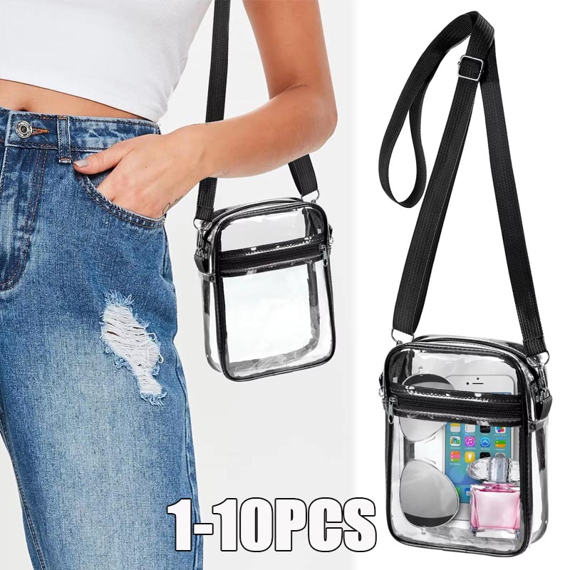 Crossbody Bag Women - 1-10PCS Women Clear Crossbody Bag Transparent