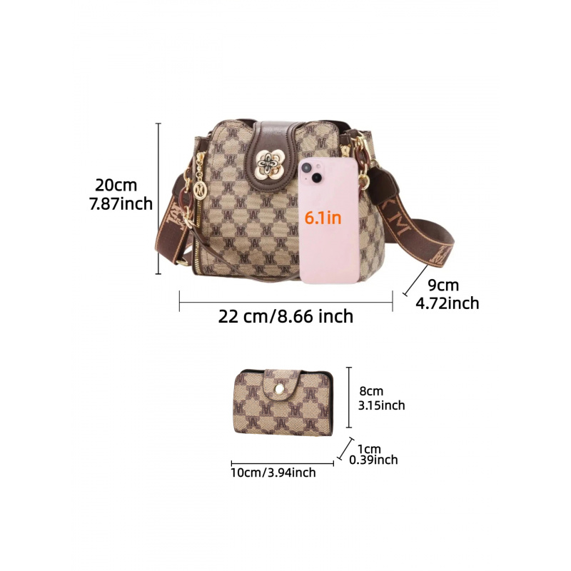 vintage letter printed shoulde - đánh giá và giá Crossbody Bag Women
