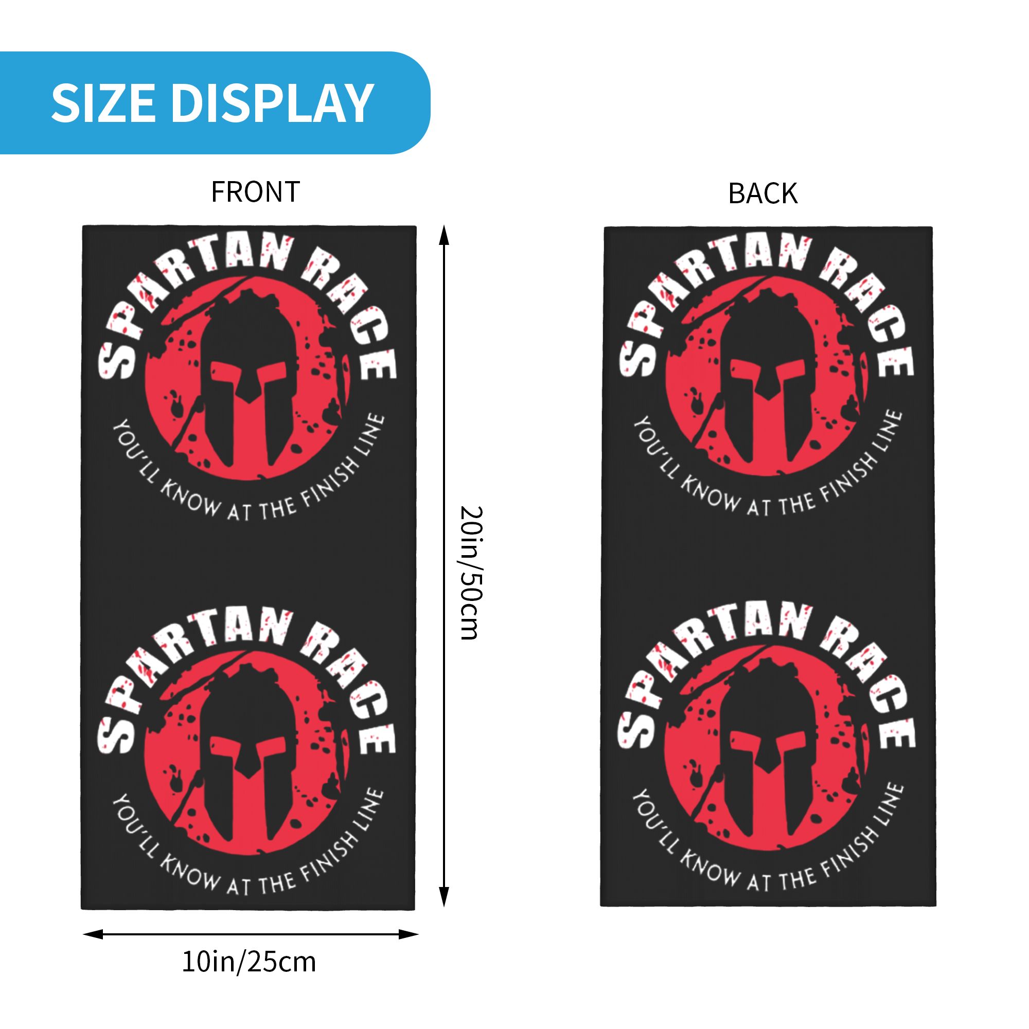 Large Spartan Race Logo Bandan - đánh giá và giá Women Fashion Logo