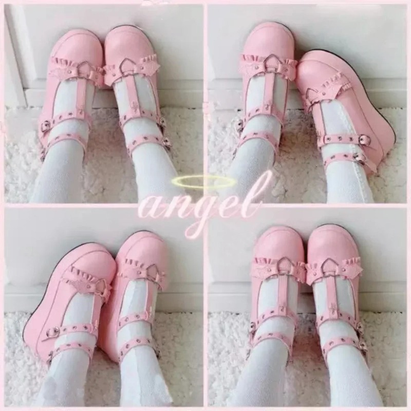 New Sweet Heart Buckle Wedges  - đánh giá và giá Women'S Fashion Walking Shoes