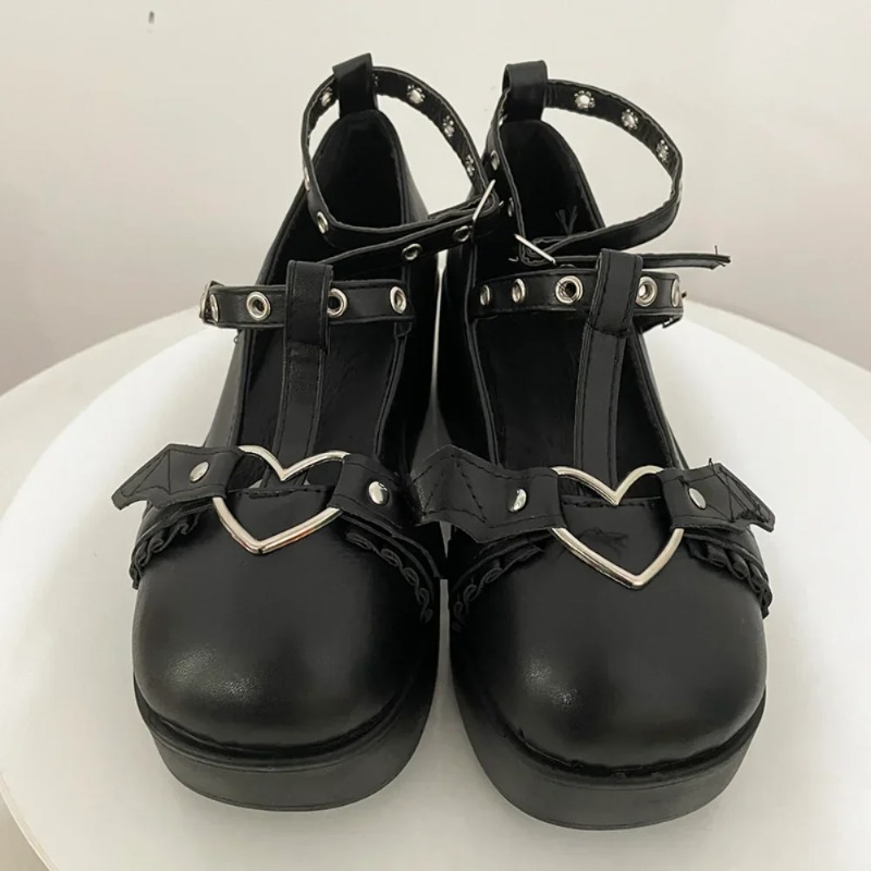 New Sweet Heart Buckle Wedges  - đánh giá và giá Women'S Fashion Walking Shoes