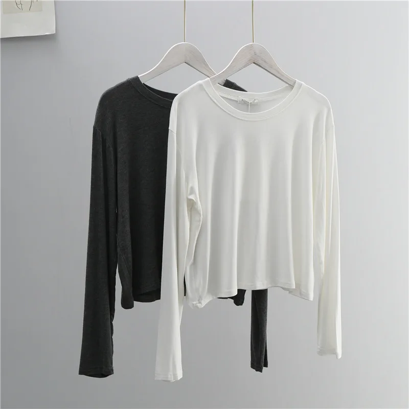 O Neck Cotton Blend Long Sleev - đánh giá và giá Women'S Fashion Jersey