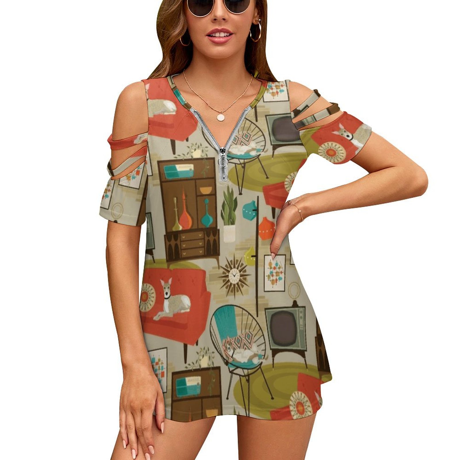Rec Room Madness Women's T-Shi - đánh giá và giá Women'S Fashion In The 1960S