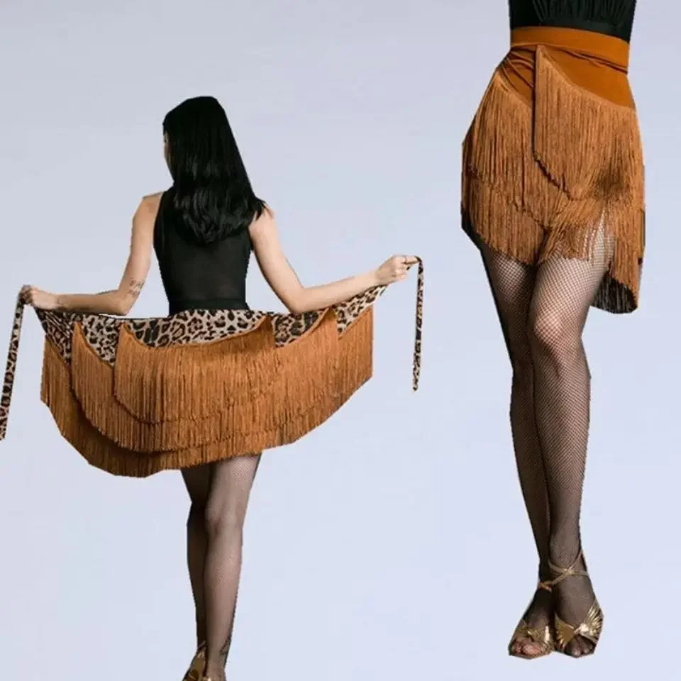 Latin Dance Skirt Leopard Prin - đánh giá và giá Printed Wrap Skirt