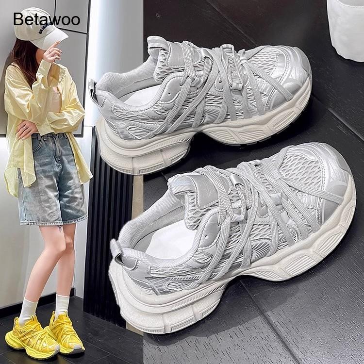 Women's Fashion Mesh Platform  - đánh giá và giá Women'S Yellow Fashion Sneakers