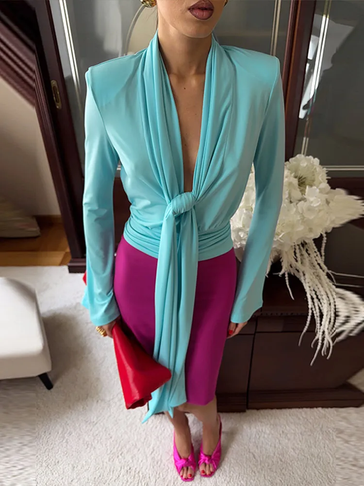 Elegant Pleated Scarf Collar S - đánh giá và giá Women'S Fashion For Summer 2026