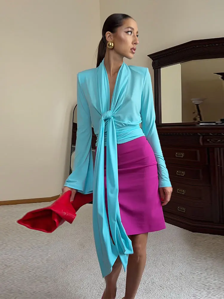 Elegant Pleated Scarf Collar S - đánh giá và giá Women'S Fashion For Summer 2026