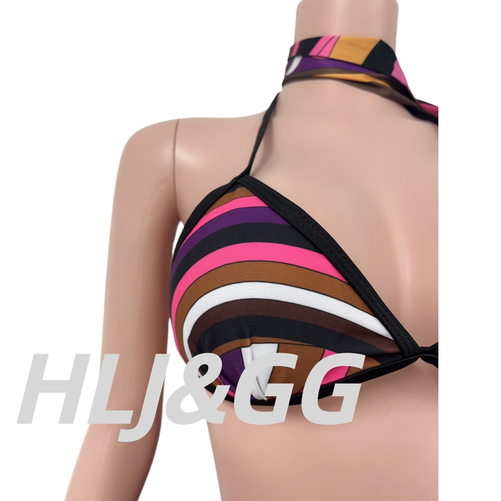 HLJ Women 4Piece Print Bikini  - đánh giá và giá Printed Wrap Skirt