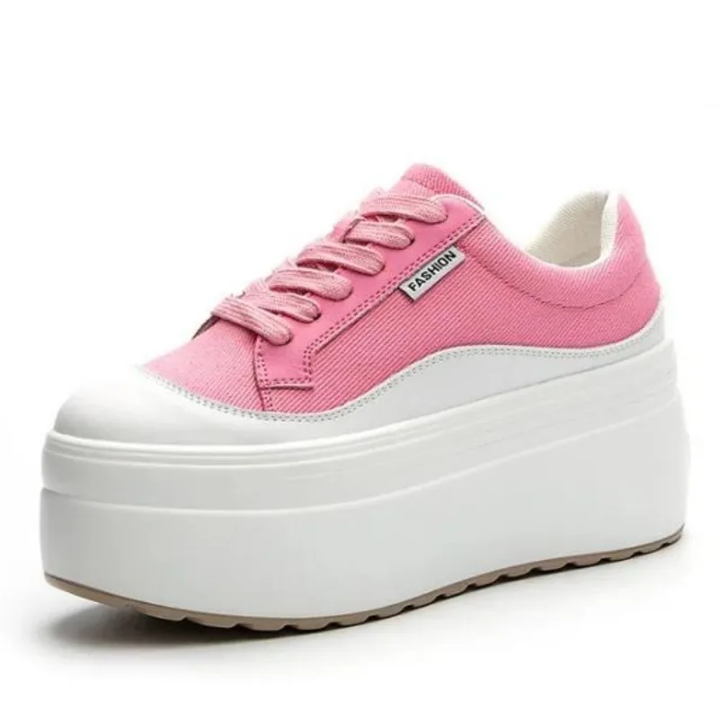 8cm New Canvas Genuine Leather - đánh giá và giá Women'S Fashion Gym Shoes