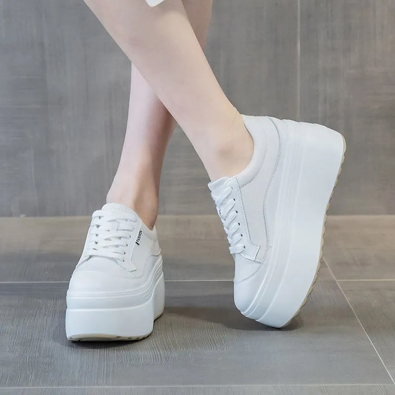 8cm New Canvas Genuine Leather - đánh giá và giá Women'S Fashion Gym Shoes