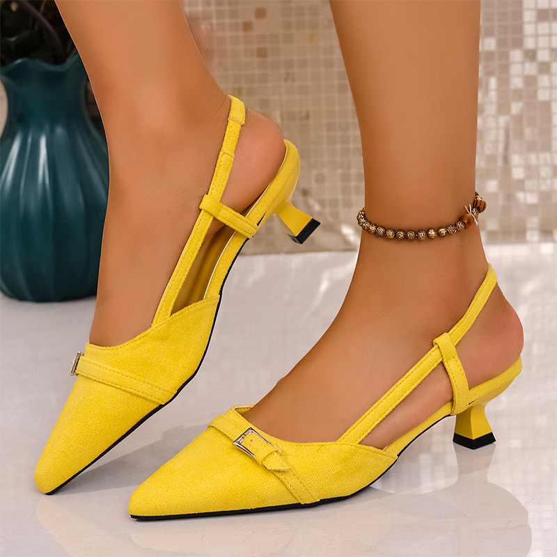 Fashion Yellow High Heels Sand - đánh giá và giá Women'S Fashion For Summer 2025
