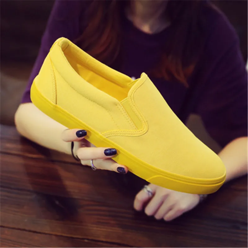 Nam Và Nữ Thoáng Khí Vải Giày  - đánh giá và giá Women'S Yellow Fashion Sneakers