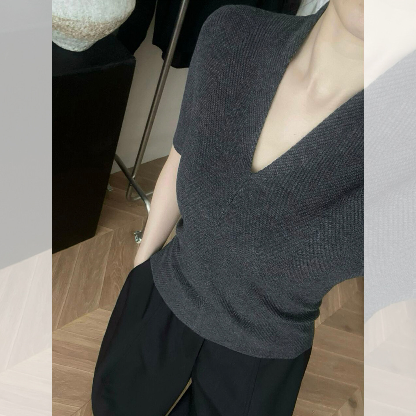 Light Luxury High-End White V- - đánh giá và giá Women Fashion Styles