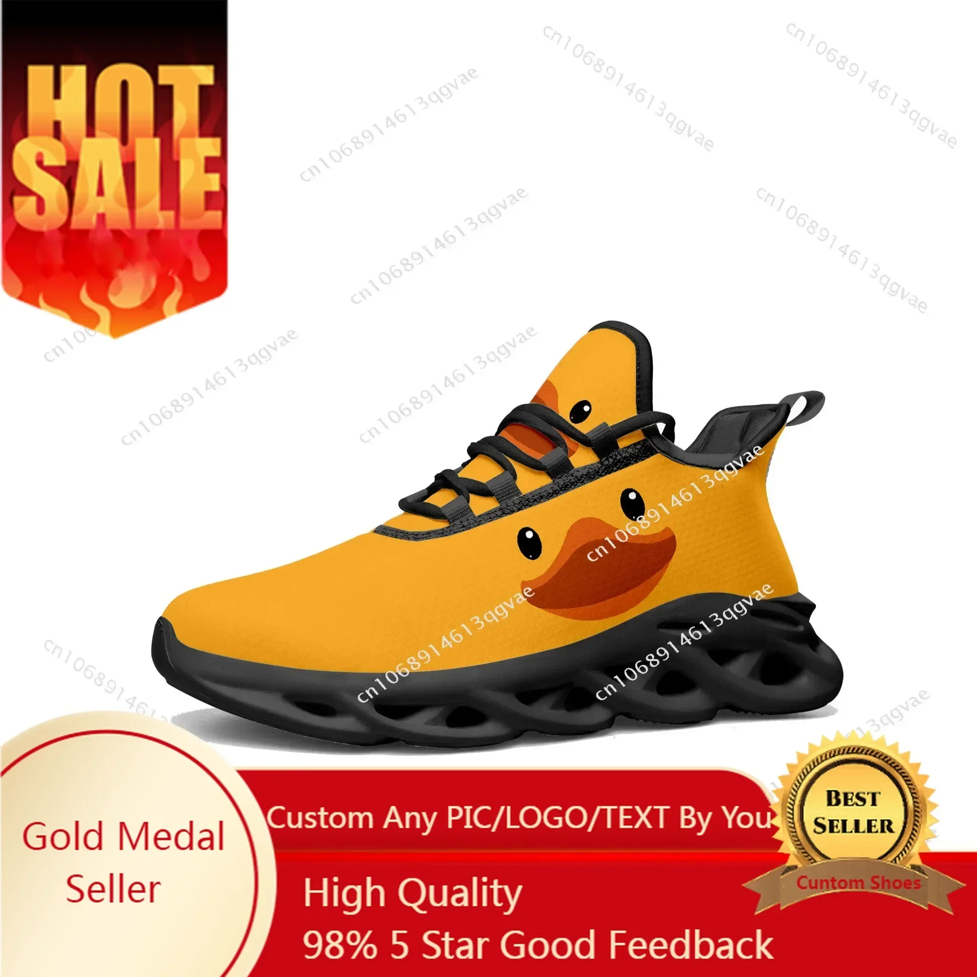 Yellow Duck Printed Flats Snea - đánh giá và giá Women'S Yellow Fashion Sneakers