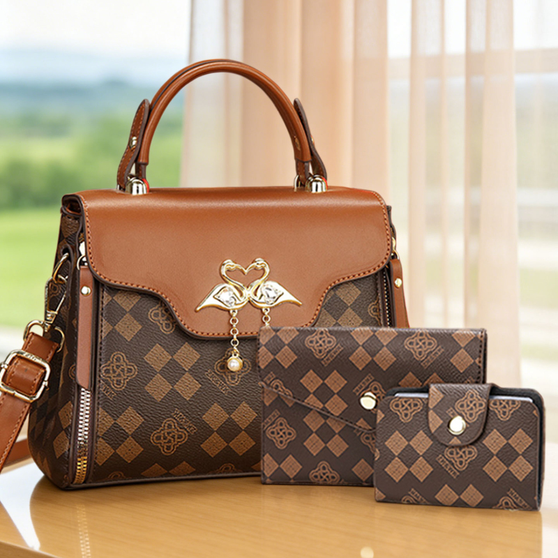 3-piece women's bag set, light - đánh giá và giá Crossbody Bag Women
