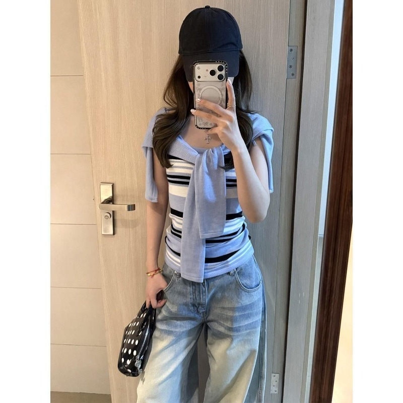 Blue Knitted Suits Women 2026  - đánh giá và giá Women'S Y2K Fashion Aesthetic