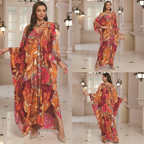 New 2025 Women's Cotton Beach  - đánh giá và giá Printed Wrap Skirt