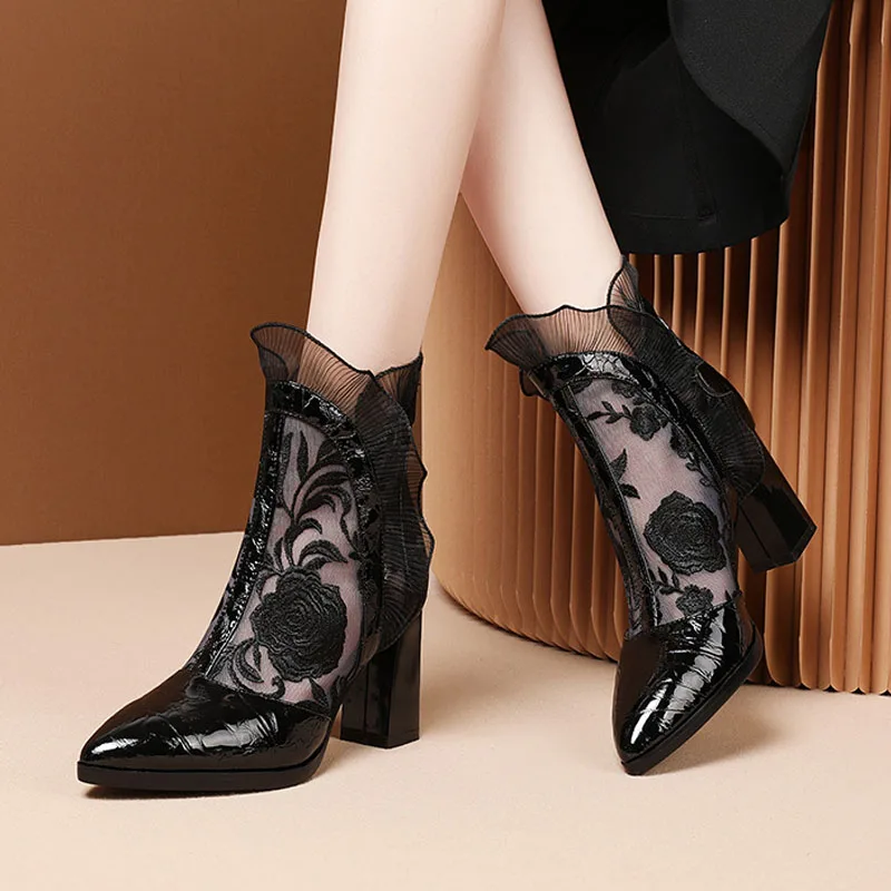 High Heels Women Sexy Embroide - đánh giá và giá Floral Summer Dress