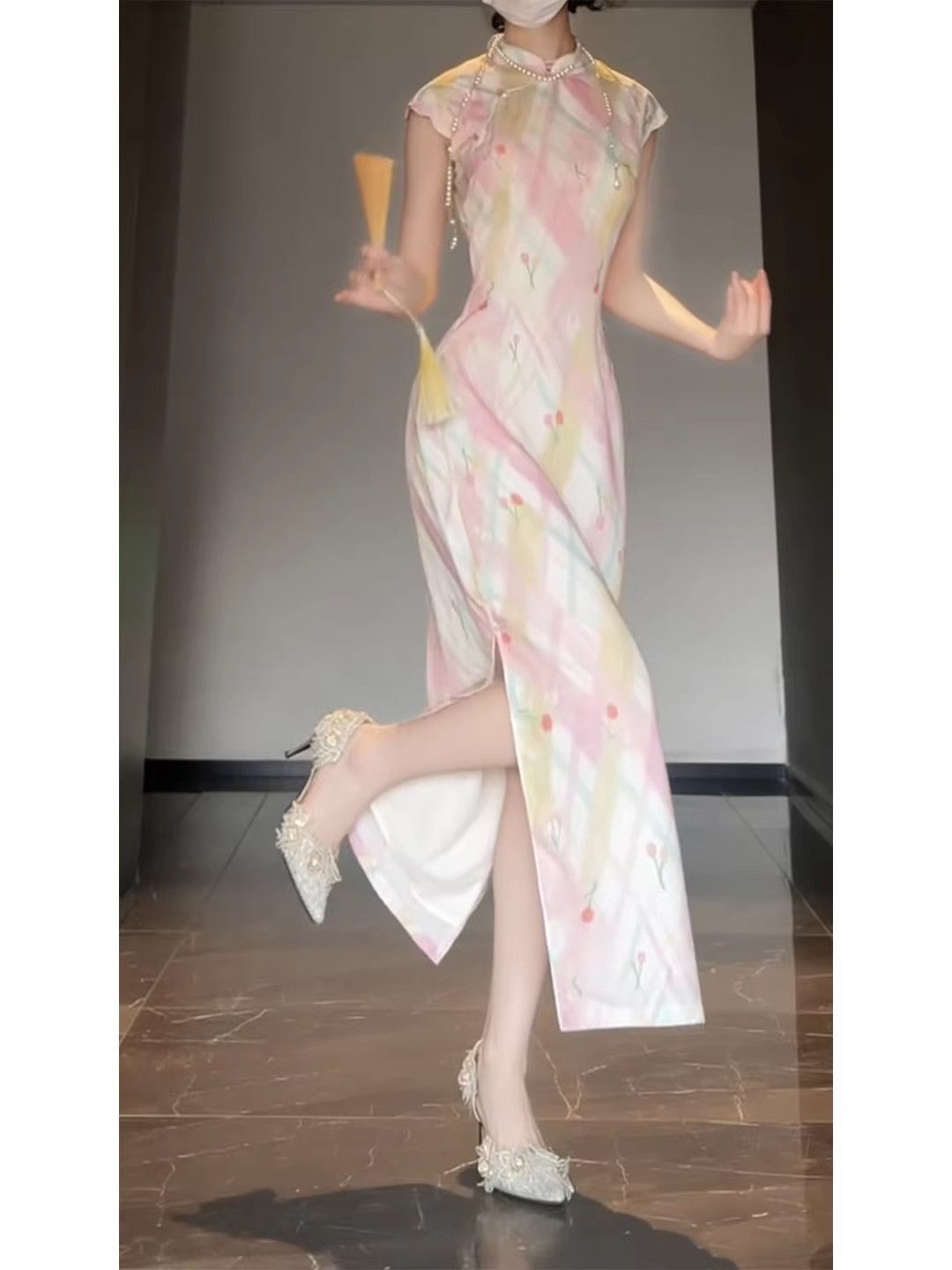 Chinese Style Modern Floral Im - đánh giá và giá Floral Summer Dress