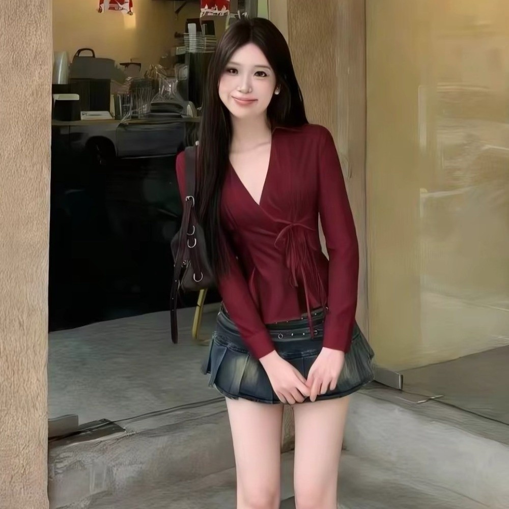 Fashion Long-sleeved Slim Fit  - đánh giá và giá Women'S Y2K Fashion Aesthetic