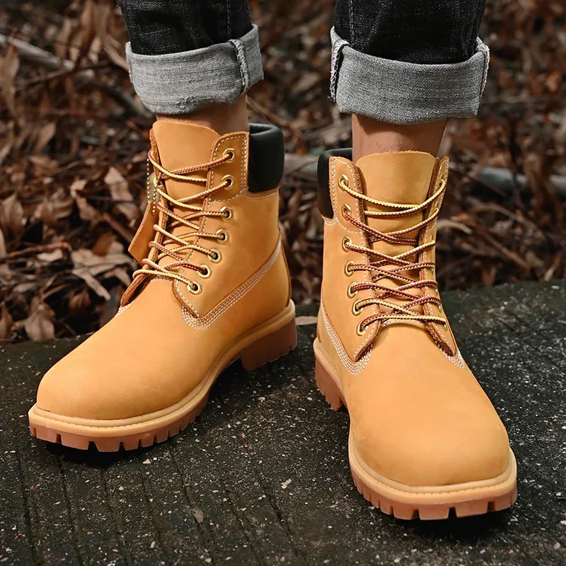 Boots Men High Top Boots High  - đánh giá và giá Women'S Fashion Gym Shoes